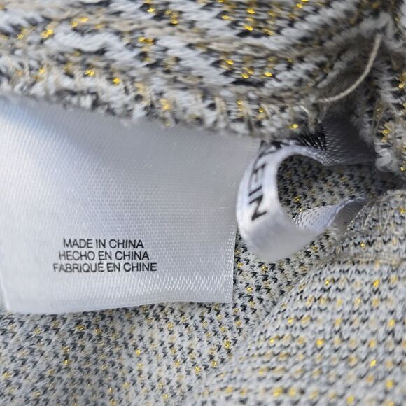 ANNE KLEIN NWT Womens Metallic Textured Side-Striped Jogger Pants XS - Picture 8 of 13